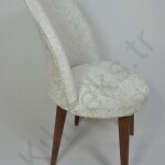 Retro Oval Sandalye Ortüsü (krem)